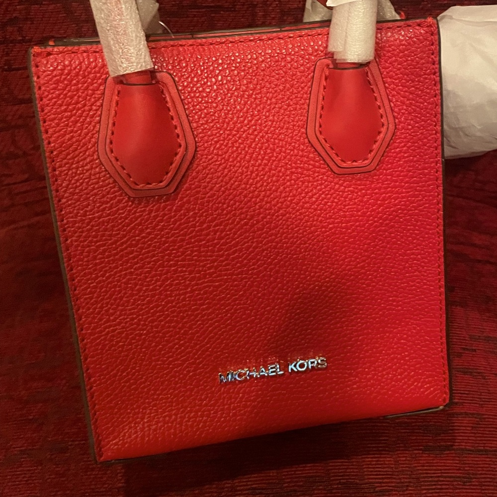Michael Kors mini bag red leather